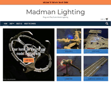 Tablet Screenshot of madmanlighting.com